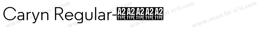 Caryn Regular字体转换